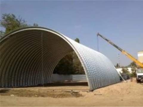 Строительство зерносклада на 18 × 90 м 